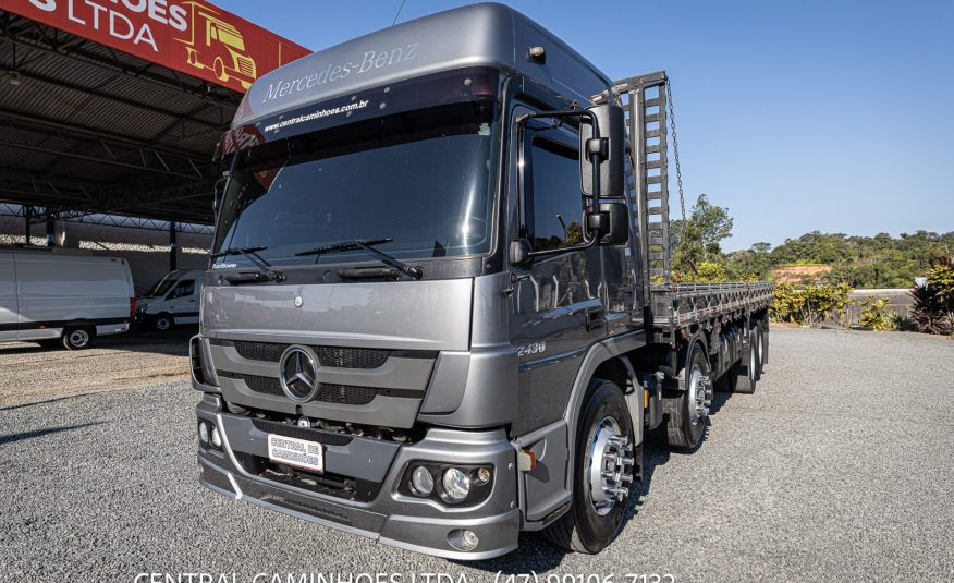 MERCEDES BENZ ATEGO 2430 8X2 ANO 2022 NA CARROCERIA DE 9.20M:
