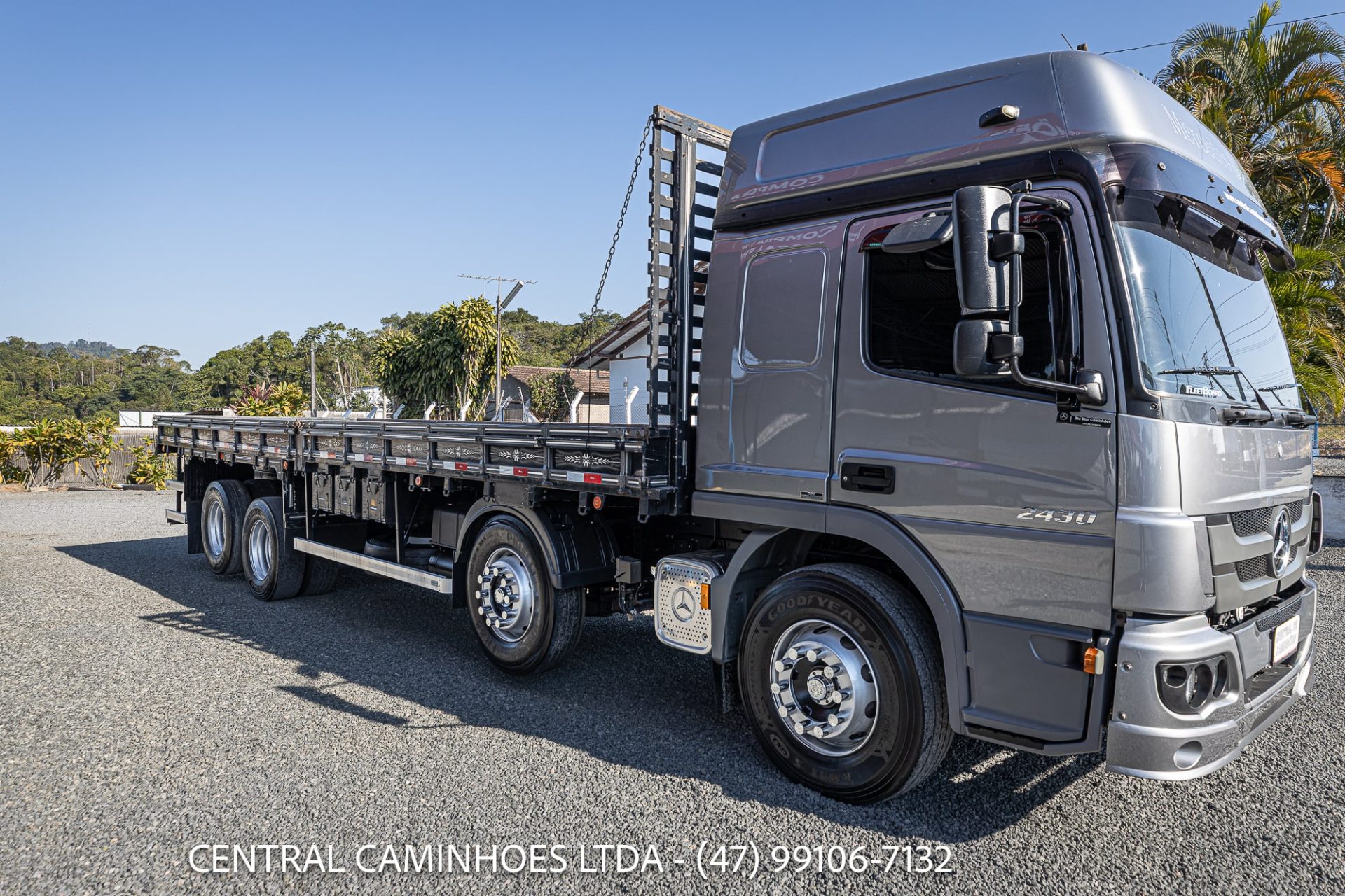 MERCEDES BENZ ATEGO 2430 8X2 ANO 2022 NA CARROCERIA DE 9.20M: