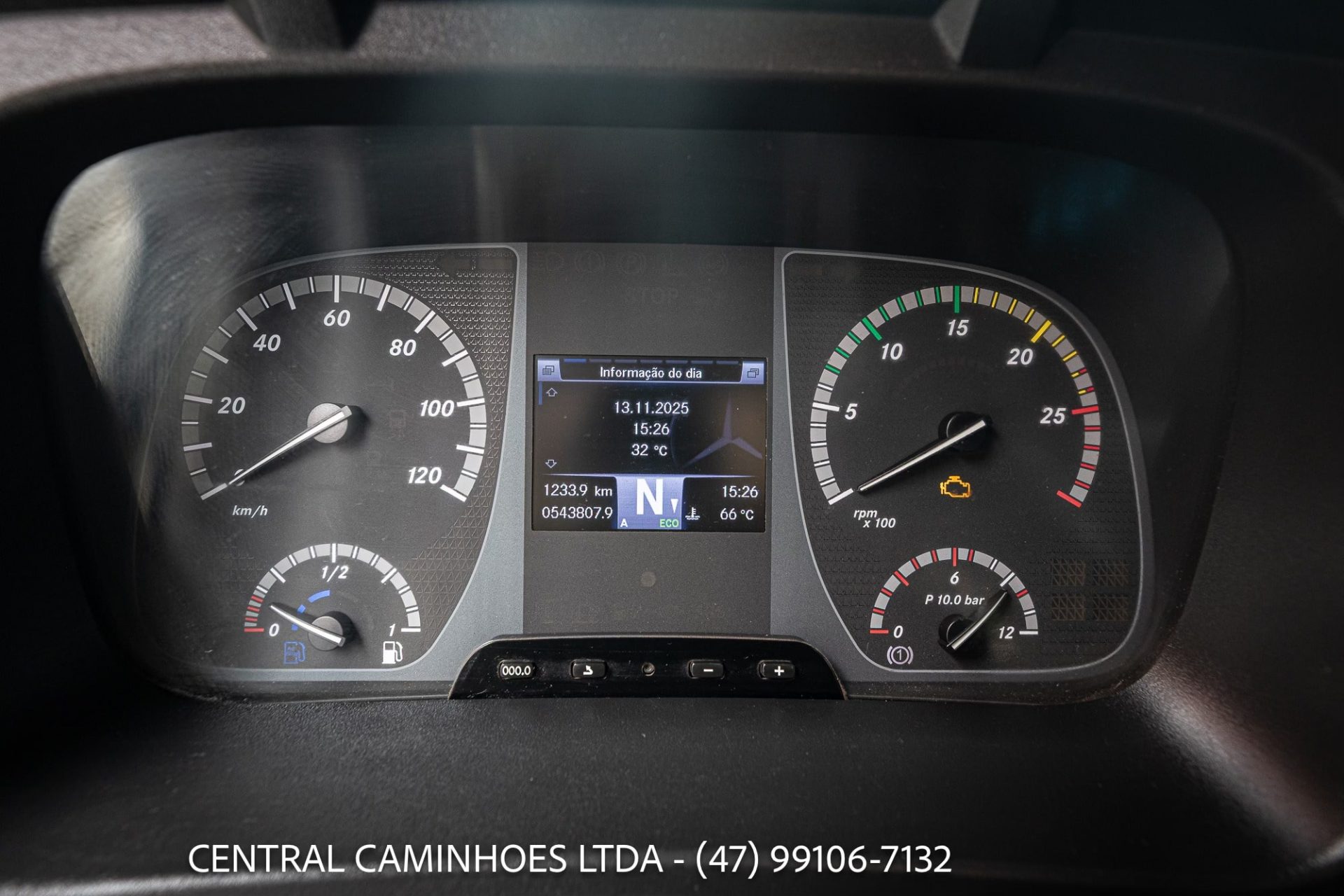 MERCEDES BENZ AXOR 2644 S 6X4 ANO 2019 TETO ALTO